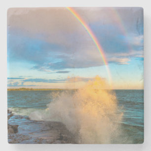 USA, New York, Lake Ontario, Clark's Point Stone Coaster