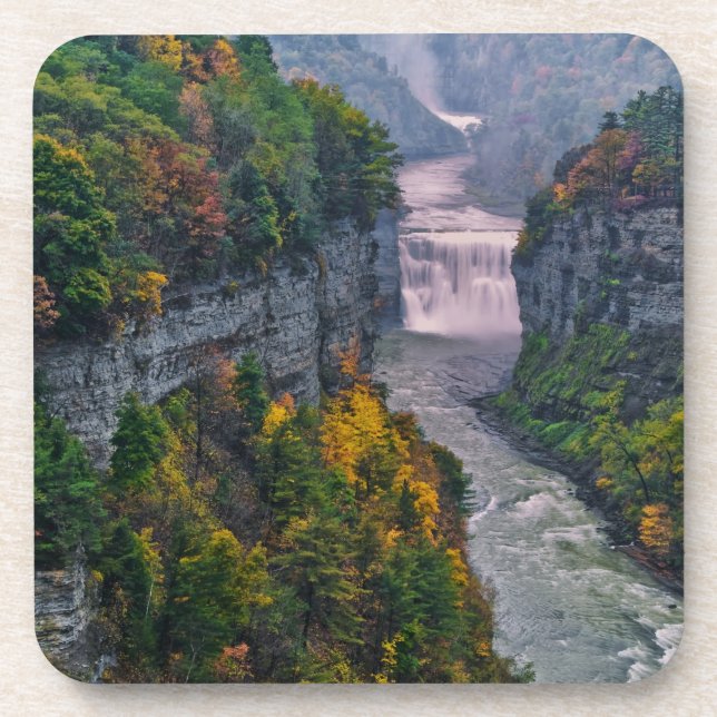 USA, New York, Letchworth State Park. River and Coaster (Front)