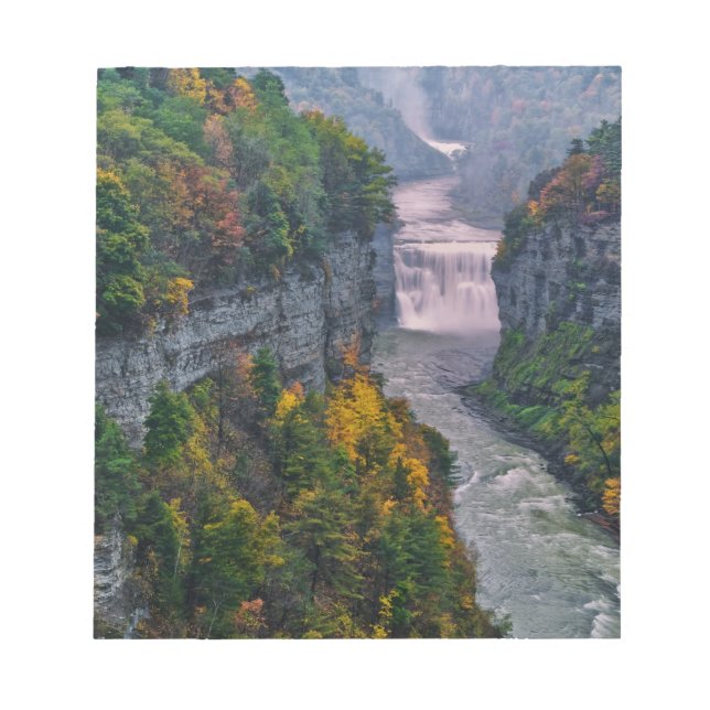 USA, New York, Letchworth State Park. River and Notepad (Front)