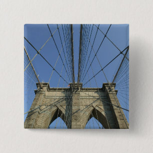 USA, New York, New York City, Brooklyn: 2 15 Cm Square Badge