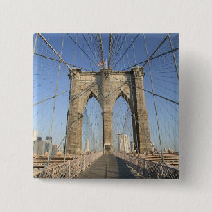 USA, New York, New York City, Brooklyn: 3 15 Cm Square Badge