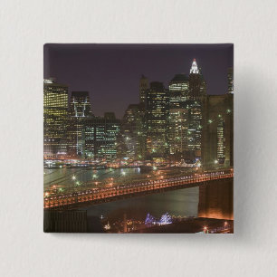 USA, New York, New York City, Manhattan: 11 15 Cm Square Badge