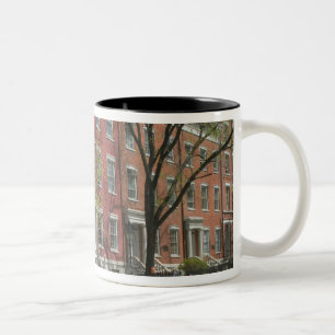 USA, New York, New York City, Manhattan: 25 Two-Tone Coffee Mug