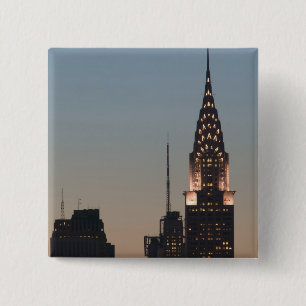 USA, New York, New York City, Manhattan: 3 15 Cm Square Badge