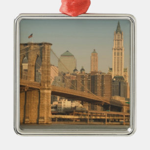 USA, New York, New York City, Manhattan: 9 Metal Tree Decoration