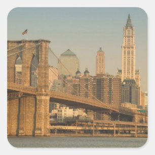 USA, New York, New York City, Manhattan: 9 Square Sticker