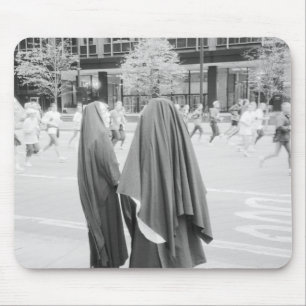 USA, NEW YORK: New York City Nuns Watching NYC Mouse Pad