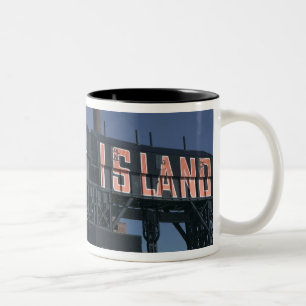 USA, New York, New York City, Queens: Long Two-Tone Coffee Mug