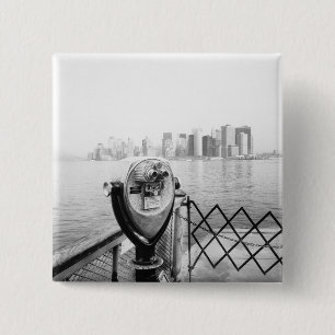 USA, NEW YORK: New York City Scenic Viewer 15 Cm Square Badge