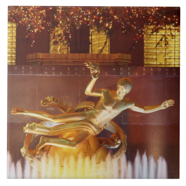 USA, New York, New York City, Statue of Tile (Front)