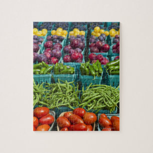 USA, New York State, New York, Vegetables and Jigsaw Puzzle