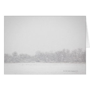 USA, New York State, Rockaway Beach, snowstorm