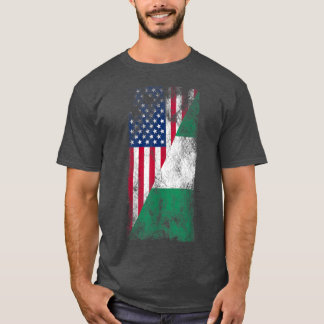 USA Nigeria FlagsUnited States of America, Nigeria T-Shirt