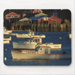 USA, North America, Maine, Bernard, Fishing Mouse Pad