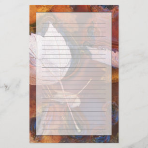 USA, Northeast, Fall leaves in puddle with Stationery