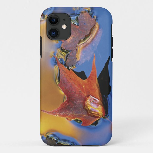 USA, Northeast, Maple Leaf in Reflection Case-Mate iPhone Case (Back)