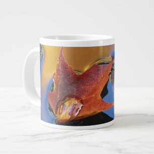 USA, Northeast, Maple Leaf in Reflection Large Coffee Mug