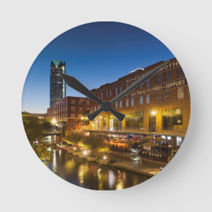 USA, Oklahoma, Oklahoma City, Bricktown Round Clock