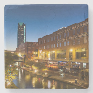 USA, Oklahoma, Oklahoma City, Bricktown Stone Coaster