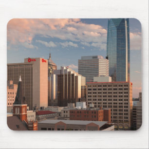 USA, Oklahoma, Oklahoma City, Elevated City Mouse Pad