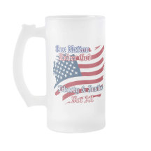 USA One Nation Under God Stein Mug