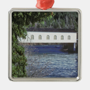 USA, Oregon. A pick-up crossing the Metal Ornament