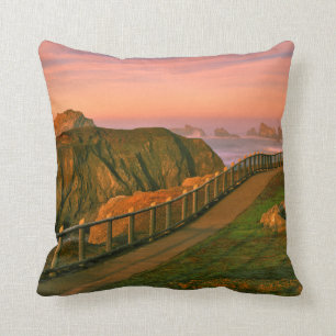 USA, Oregon, Bandon. Rocks Viewed From Trail Cushion