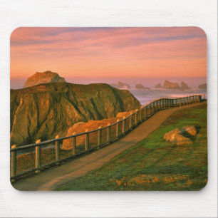 USA, Oregon, Bandon. Rocks Viewed From Trail Mouse Pad