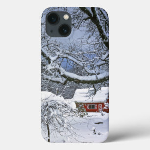 USA, Oregon, Clackamas County. Fresh snow iPhone 13 Case