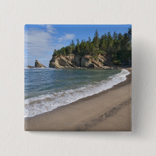 USA, Oregon, coastline 15 Cm Square Badge (Front)
