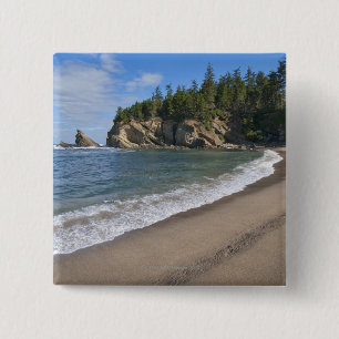USA, Oregon, coastline 15 Cm Square Badge