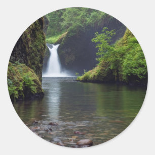 USA, Oregon, Columbia River Gorge 5 Classic Round Sticker
