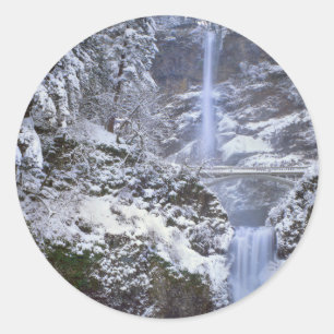 USA, Oregon, Columbia River Gorge Classic Round Sticker