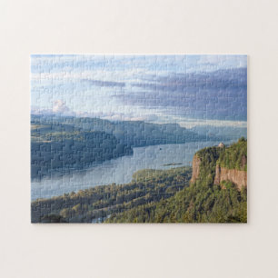 USA, Oregon, Columbia River Gorge, Vista House Jigsaw Puzzle
