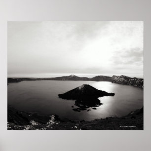 USA, Oregon, Crater Lake, Wizard Island, Poster