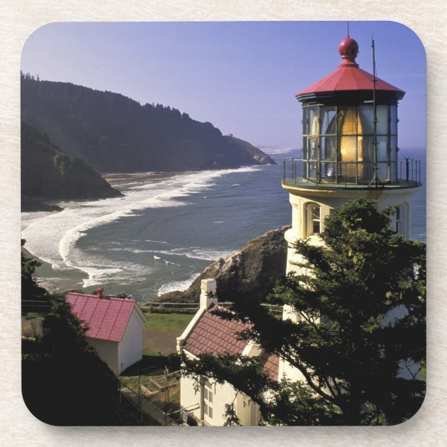 USA, Oregon, Florence. Heceta Head Lighthouse Coaster (Front)