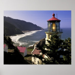 USA, Oregon, Florence. Heceta Head Lighthouse Poster
