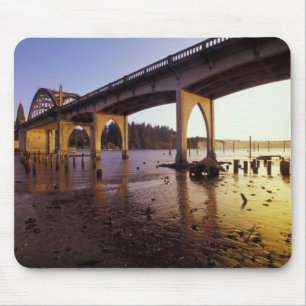 USA, Oregon, Florence. Siuslaw Bridge and Mouse Pad