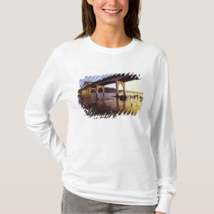 USA, Oregon, Florence. Siuslaw Bridge and T-Shirt