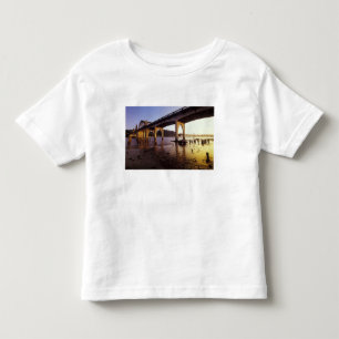 USA, Oregon, Florence. Siuslaw Bridge and Toddler T-Shirt