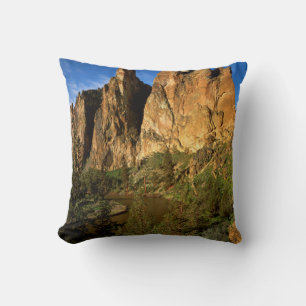 USA, Oregon, Granite Cliffs At Smith Rock State Cushion