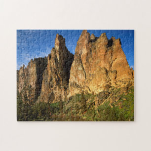 USA, Oregon, Granite Cliffs At Smith Rock State Jigsaw Puzzle