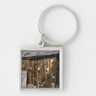 USA, Oregon, Harney County. Old livery stable Key Ring
