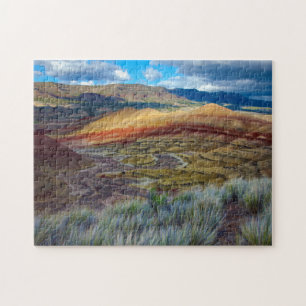 USA, Oregon. Landscape Of The Painted Hills Jigsaw Puzzle