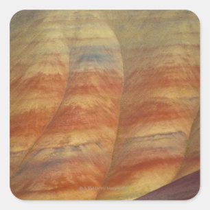 USA, Oregon, Mitchell, Painted Hills, Close-up Square Sticker