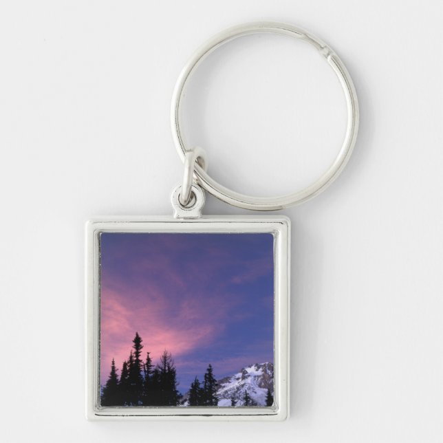 USA, Oregon, Mount Hood from Timberline Key Ring (Front)