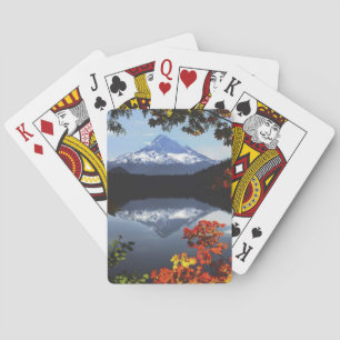 USA, Oregon, Mt. Hood National Forest. Playing Cards