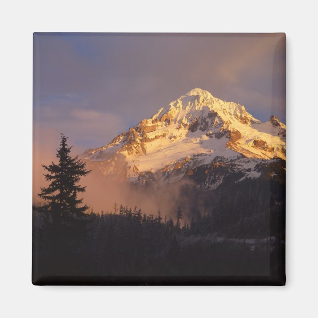 USA, Oregon, Mt. Hood National Forest. Rolling Magnet (Front)