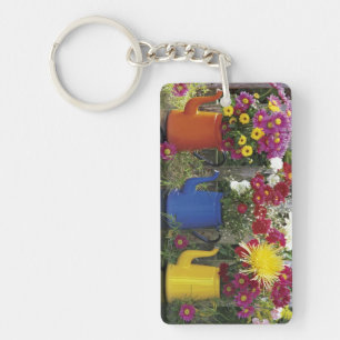 USA, Oregon, Portland. Antique enamelware Key Ring