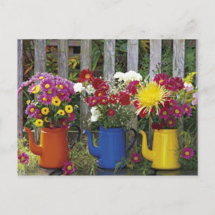 USA, Oregon, Portland. Antique enamelware Postcard